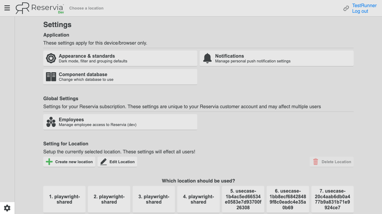 Settings Overview